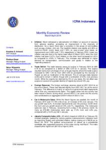 Microsoft Word - ICRA Indonesia Monthly Economic Review[removed]
