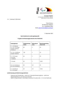 Bundesgeschäftsstelle -Im Hause der Gold-Kraemer –StiftungTulpenweg 2-4, 50226 Frechen DBS e.V. Tulpenweg 2-4, 50226 Frechen Patrick Kromer Bundestrainer Radsport