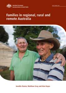 FACTS SHEET[removed]Families in regional, rural and remote Australia  Jennifer Baxter, Matthew Gray and Alan Hayes