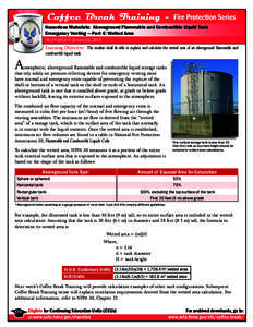 Coffee Break Training - Fire Protection Series - Hazardous Materials: Aboveground Flammable and Combustible Liquid Tank Emergency Venting – Part 4: Wetted Area