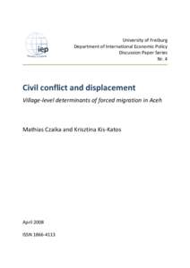 Civil Conflict and Displacement –
