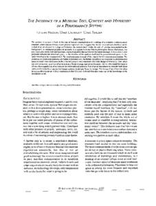 The purpose is to have -a look at the role of textual communication in a setting of a complex communication situation. where spaces of many kinds play an important role. I suggest that the text in a museum interface can 