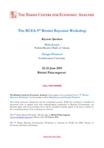 Academic conference / Knowledge / Bayesian econometrics / Education / Academia / Rimini / London School of Economics