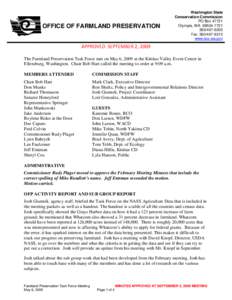 OFFICE OF FARMLAND PRESERVATION  Washington State Conservation Commission PO Box[removed]Olympia, WA[removed]