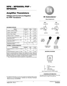 MPS8099 - Amplifier Transistors