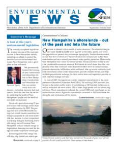 E N V I R O N M E N TA L  N E W S Newsletter of the N.H. Department of Environmental Services