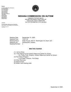 Members Sen. Marvin Riegsecker, Chairperson Sen. Ryan Mishler Sen. Allie Craycraft Sen. Connie Sipes Rep. Cleo Duncan