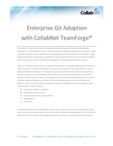 Microsoft Word - CollabNet_Solution_Brief_Enterprise_Git_adoption