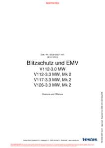 Dok.-Nr.: V01Blitzschutz und EMV V112-3.0 MW V112-3.3 MW, Mk 2