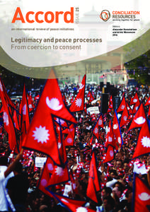 ISSUE 25  Accord an international review of peace initiatives