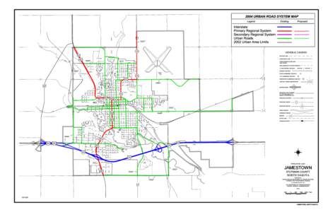2004 URBAN ROAD SYSTEM MAP  CORP ORATE LIMI TS AT CENTERLINE  14
