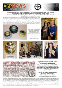 ASPnews  Newsletter of the Auckland Studio Potters Society Inc PO BoxOnehunga www.ceramics.co.nz