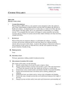 Personal life / Physical fitness / Physical Activity Guidelines for Americans / Strength training / Physical education / Exercise / Recreation / Health