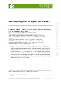 Next-to-Leading Order Jet Physics with BLACKHAT  a Center for Theoretical Physics, MIT, Cambridge, MA 02139, USA of Physics and Astronomy, UCLA, Los Angeles, CA[removed], USA