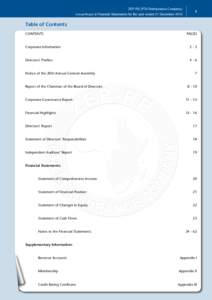 ZEP-RE (PTA Reinsurance Company) Annual Report & Financial Statements for the year ended 31 December[removed]Table of Contents