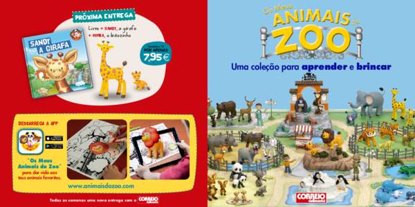 PRO´XIMA E NTREGA Livro + Sandy, a girafa + Kimba, o leãozinho Fascículo n.º 2