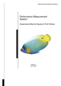 Performance Measurement System Queensland Marine Aquarium Fish Fishery