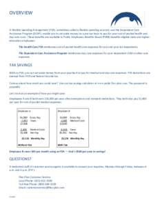 OVERVIEW A Flexible Spending Arrangement (FSA), sometimes called a flexible spending account, and the Dependent Care Assistance Program (DCAP), enable you to set aside money on a pre-tax basis to pay for your out-of-pock