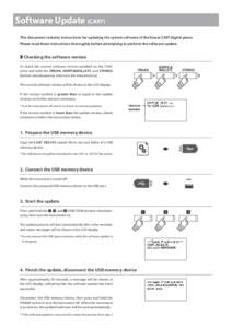 Kawai CA97 Software Update instructions (English)