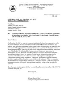 Completeness Review of UIC Permit Applications - January 11, 2012