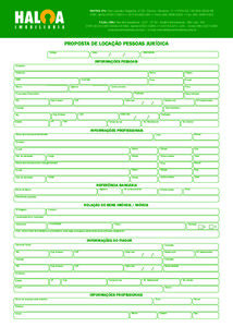 Proposta de locacao pessoa juridica