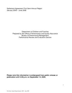 Microsoft Word - Settlement January to June 2009 FINAL.doc