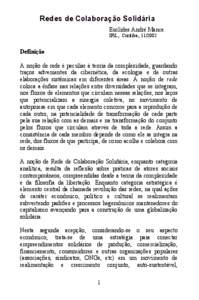 Redes de Colaboração Solidária Euclides André Mance IFiL, Curitiba, [removed]