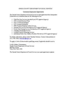 Microsoft Word - Continuous Employment Opportunities.doc