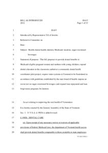 BILL AS INTRODUCED[removed]H.615