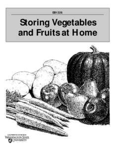 EB1326  Storing Vegetables and Fruits at Home  COOPERATIVE EXTENSION