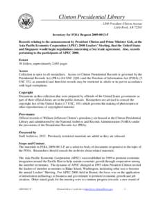 Asia / Brunei / Freedom of Information Act / Bill Clinton / APEC United States / Asia-Pacific Economic Cooperation / International relations / Political geography