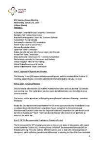 Microsoft Word - Draft Steering Group Minutes _January 15 2014_.doc