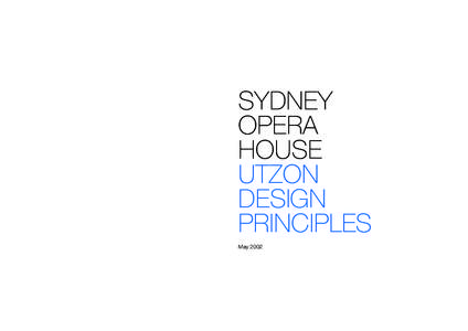 Sydney Opera House - Utzon Design Principles