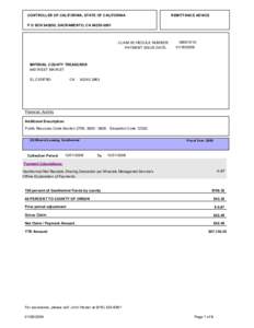 Monthly Apportionment Payment for U S Mineral Lease Geothermal