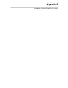 Appendix Q _____________________________________________________________ Intersection Control Evaluation (ICE) Report  Intersection Control Evaluation (ICE)