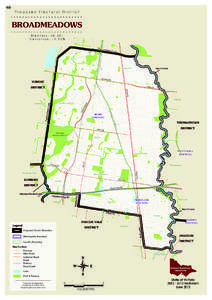 Proposed Electoral District  BROADMEADOWS Electors: 40,251 Deviation: -2.95% TTra