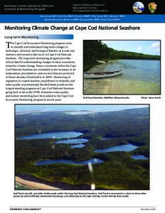 Northeast Coastal and Barrier Network Inventory & Monitoring Program Cape Cod National Seashore National Park Service U.S. Department of the Interior