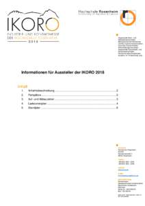  Angewandte Natur- und Geisteswissenschaften Betriebswirtschaft Holztechnik und Bau Ingenieurwissenschaften Informatik Innenarchitektur