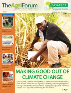 TheAgriForum Showcasing Agricultural Innovations ISSUE 6  NOVEMBER[removed]APRIL 2013