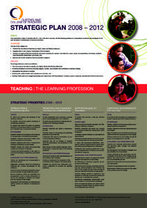 Strategic Plan 2008 – 2012 Vision The Queensland College of Teachers (the QCT) has a vital role in ensuring that the teaching profession in Queensland is esteemed and recognised for its high standards of professional c