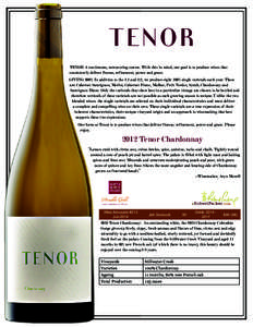 Tenor_TechSheet_2012Chard.indd