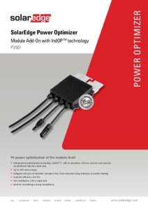 PoWER OPTIMIZER  SolarEdge Power Optimizer Module Add-On with IndOPTM technology P350I