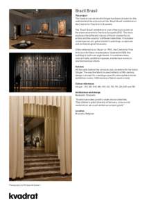 Kvadrat / Europe / Belgium / Western culture / Centre for Fine Arts /  Brussels / Victor Horta / Europalia