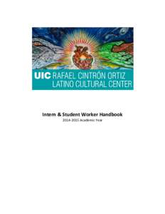 Intern & Student Worker HandbookAcademic Year Table of Contents I. II.