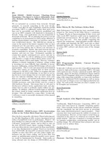 Smoothed-particle hydrodynamics / GPGPU / High-performance computing / Computational science / Exascale computing / Molecular dynamics / Supercomputer / Algorithm / Lis / Computing / Concurrent computing / Parallel computing