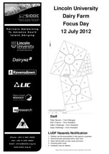 Lincoln University Dairy Farm Focus Day 12 JulyStaff