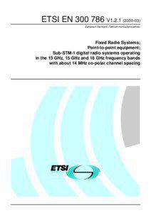 Fiber-optic communications / Technology / Telecommunications engineering / G.783 / ITU-T / Synchronous optical networking / Radio spectrum / Microwave / STM-1 / SONET / Standards organizations / Electronic engineering