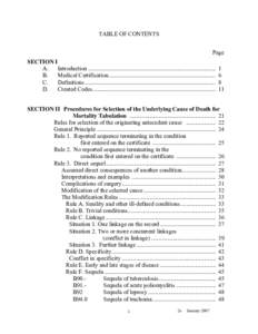 Instruction manual part 2a. Instructions for classifying the underlying cause of death, ICD-10, 2007