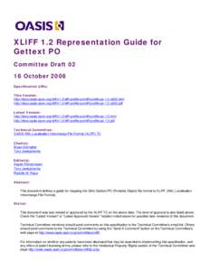 XLIFF 1.2 Representation Guide for HTML