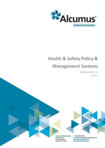 Health & Safety Policy & Management Systems Guidance Note 13 Sep